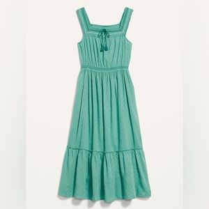 Old Navy Green Peasant Boho Dress NWT Size L